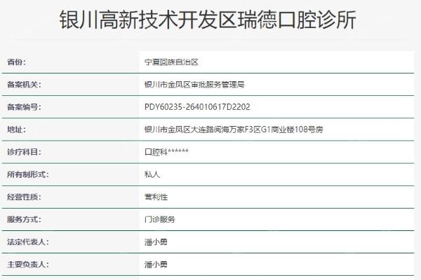 宁夏银川瑞德口腔诊所