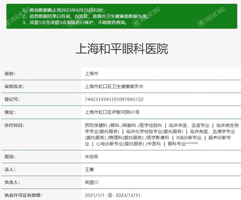 上海和平眼科医生吴志勇靠谱吗?擅长白内障挺靠谱,坐诊时间及价格表分享
