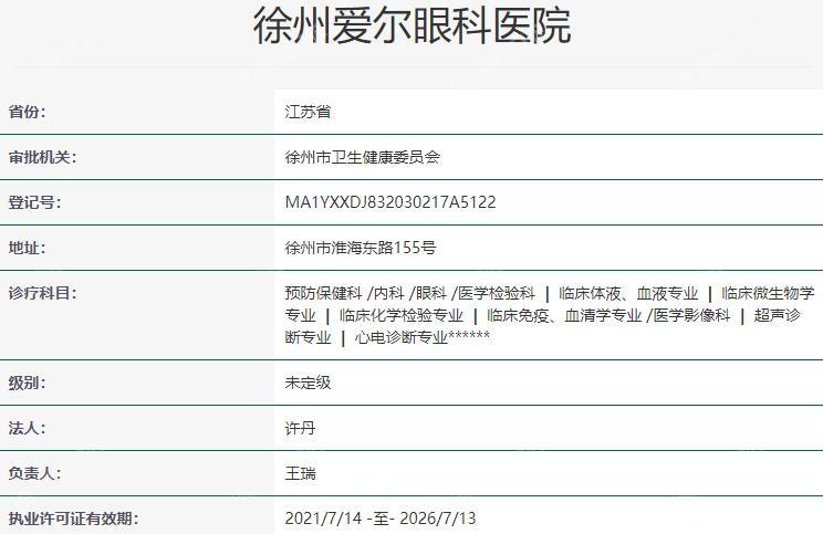 徐州爱尔眼科医院收费标准揭秘，各类眼科服务价格一目了然