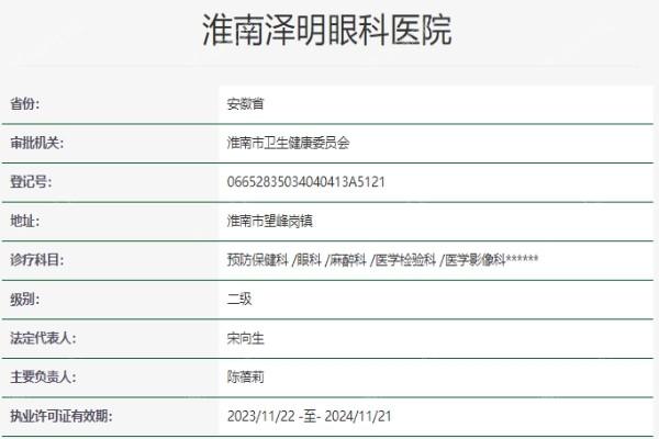 淮南泽明眼科医院价格高不高？查看淮南泽明眼科各项诊疗的具体收费