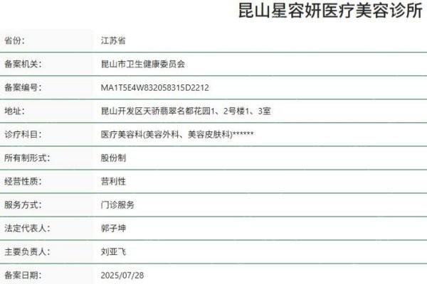 谁知道昆山星容妍医疗美容正规不？瞧瞧收费标准和技术特色如何