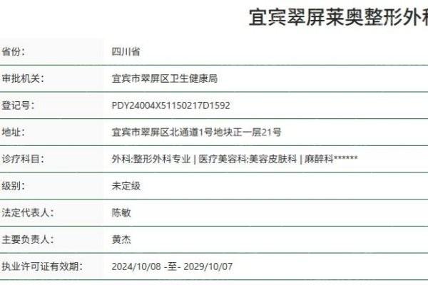 请问宜宾翠屏莱奥整形外科靠谱吗？分析医院资质和手术效果情况